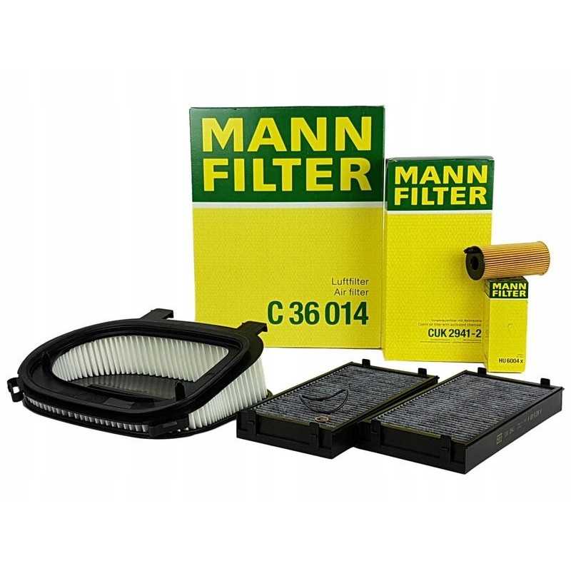 Mann filtrų komplektas bmw x5 f15 2 0d 211 218km n47