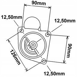 Starteris 12v 2 8kw massey ferguson 3085 3095