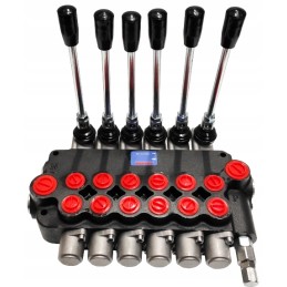 6 sekcijų hidraulinis skirstytuvas, 40l, kietas