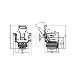 Sėdynė c 385 mechaninė 2 00 05 016 hidrolideris