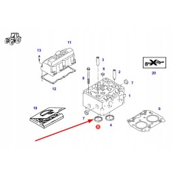 F824200210960 išmetimo vožtuvo lizdas