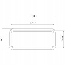 Darbinis žibintas 30 LED 138x63 mm 3500 lm 12 24 v