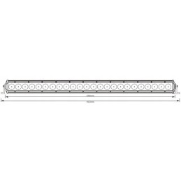 Darbo lempos skydelio kombinacija 24led 120w 8800lm 12 24v