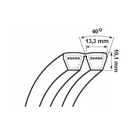 Kombaino diržas 2a bp h 1450 jd n154802 john deere