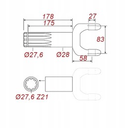 Walek Polosi dėklas Deutz Fendt John Deere 4322703