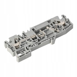 2 laidų jungtis, 6mm2, pilka su saugikliu