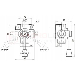 Rutulinio vožtuvo kaina atidarymas 4 3 sriegiai 3 4 100l 250bar omų