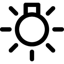 Priekinių žibintų simbolis