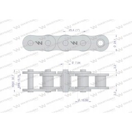 Ritininė grandinėlė 80sp r1 1 5m motogeneric