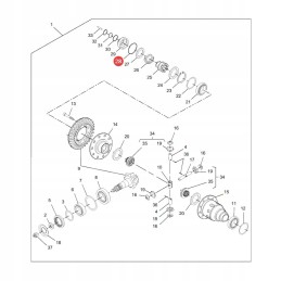 Priekinės pavaros sandarinimo žiedas mf 359236x1 originalus