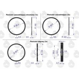 Stūmoklio žiedų komplektas 1 stūmoklis C 330 originalus