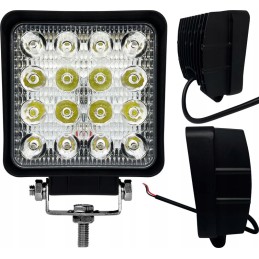 Darbinis šviestuvas 16x LED halogeninis 12v 24v prožektorius 48w