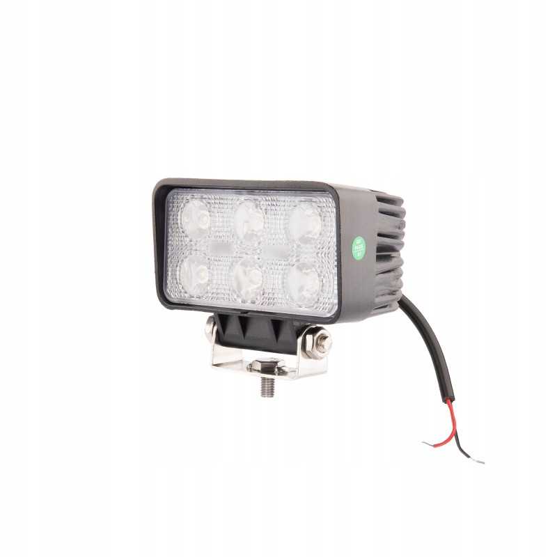 Darbo lempa 6xLED 1100 lm 18w jungtis