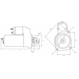 Naujas massey ferguson mf 3085 mf 3635 starteris