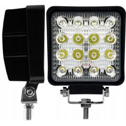 Darbo lempa 16 LED 48W halogeninis 12v 24v traktorius
