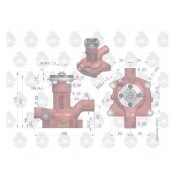 Zetor vandens siurblys originalus Ursus