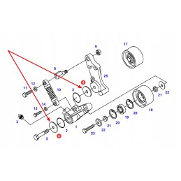 916200040140 metalinė poveržlė įtempiklio volui