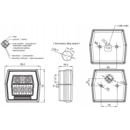 Fristom priekabos galinis žibintas kombinuotas ft 120 LED