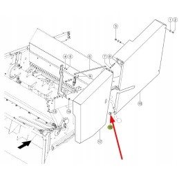 659273 0 šiaudų smulkintuvo dangtelis