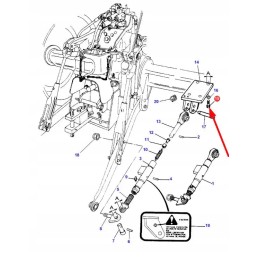 3008676x1 galinės trauklės stabilizatoriaus varžtas m
