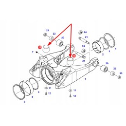 716300050150 priekinės pakabos guminis amortizatorius