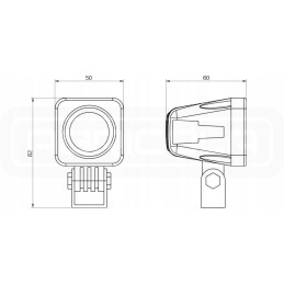 Darbo lempa 1xLED 805 lm 4w jungtis