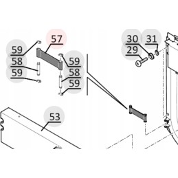 Originalus manitou durų diržo stabdys 750487