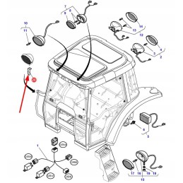 4275293m1 darbinės lempos laikiklis
