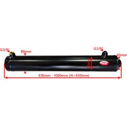 Hidraulinis cilindras smtg 70x40 eiga 450 2 pusės
