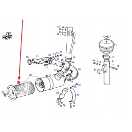 Išorinis cilindrinis oro filtras 406mm 41