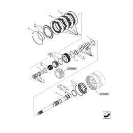 Sandariklis 90 70x100 50x3 80 new Holland korpusas 51