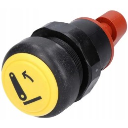 Kėlimo mygtuko jungiklis, apvalus, geltonas