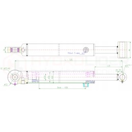 Hidraulinė pavara 50 32 430 sp1 l 725 hidrolideris