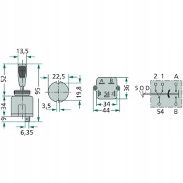 Cobo posūkio signalo jungiklis 15104000