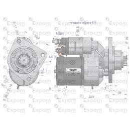 Starteris su magnetono tipo reduktoriumi 9142748 cas