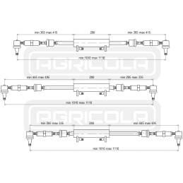 Vairo stiprintuvo cilindras 2x80 komplektas t 25 hidrolideris
