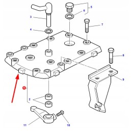 3808693m92 viršutinės pavaros dangtis 12 x 4