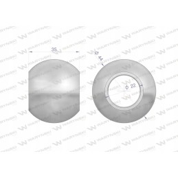 Grūdintas kamuolys, 1 kategorija, 44x22x35 Warynski