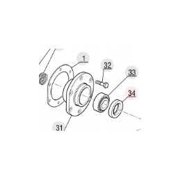 „Manitou 550597“ vykdymo pavarų dėžės „Simering“ kova