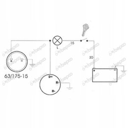 Universalus variklio darbo valandų skaitiklis 12 24v 52mm