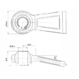 Apatinė traukimo strypo galvutė suvirinimui iki c 360 466500