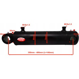 Hidraulinis cilindras 70x30 stūmoklis, eiga 140