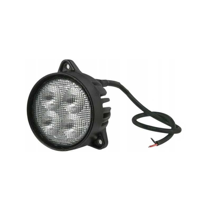Apvali LED darbinė lempa 40w 4800lm 10 30v su kištuku