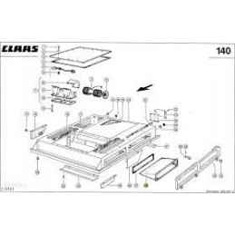 Kabinos filtras traktoriaus kombaino Claas Dominator