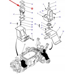 4274223m1 kabinos pakabos amortizatoriaus plokštė