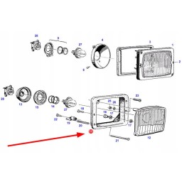 X830160037020 priekinių žibintų korpusas