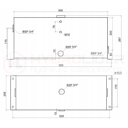 Hidraulinės alyvos bako 20l priedai