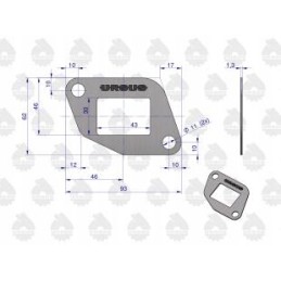Galvos tarpiklių komplektas c 330 originalus
