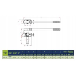 Vienpusis rankinis siurblys 25cm3 su 5l baku