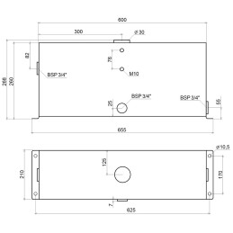 Alyvos bakas 25l komplektas 1 41 01 025 hidrolideris